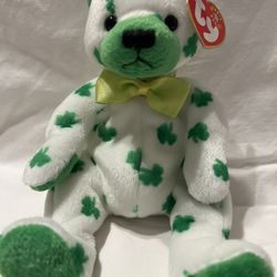 TY Beanie Babies CLOVER Bear With Tag/tash, Retired