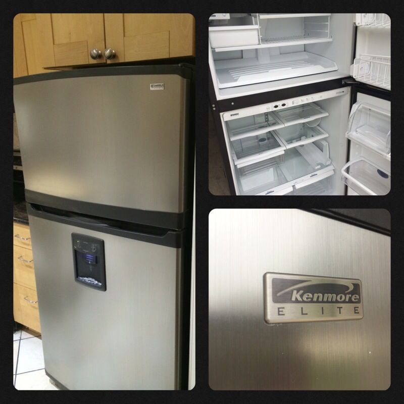 Kenmore Elite Top Mount Refrigerator Stainless Steel Black 22 Cf For Sale In Houston Tx Offerup