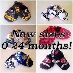 Team baby booties
