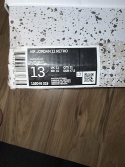 Air Jordan 11 Retro White/Blue Size 13