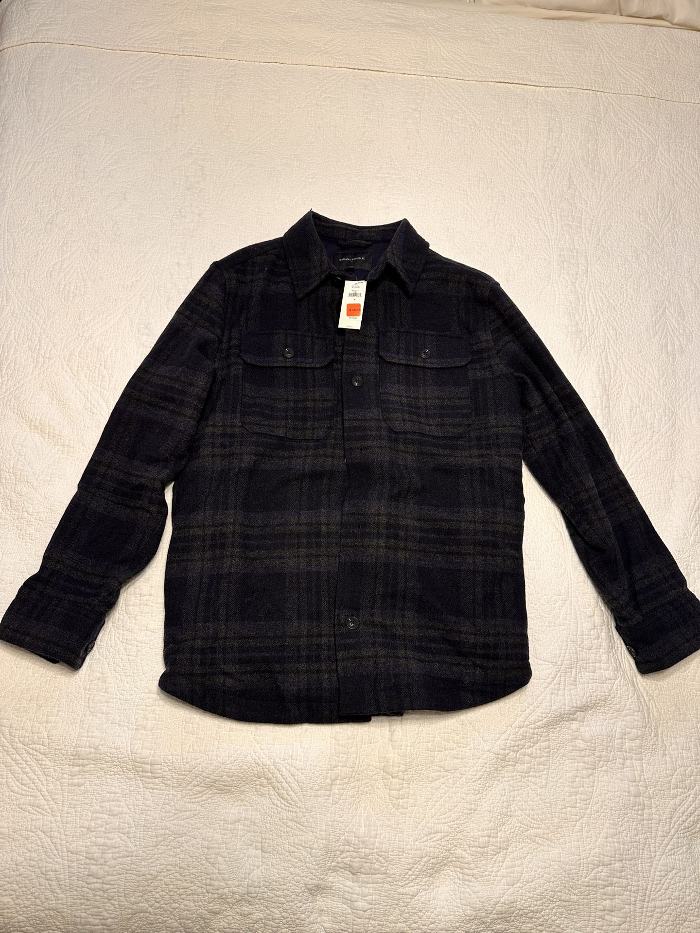 New Plaid Flannel Shirt Jacket
