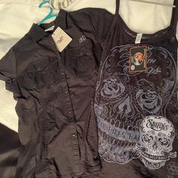 (2) NEW Harley-Davidson and Sturgis Ladies Motorcycle Shirts