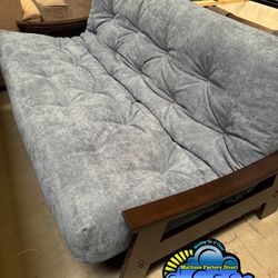 Foldable Futon Sofa Bed Real Wood With Mattress- Sofa Cama Madera Con Colchon 