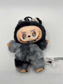 The Monsters Gray Furry Plush Keychain