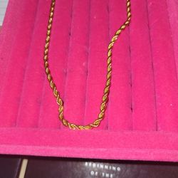 18 Inch Gold Filled Rope Chain 4mm