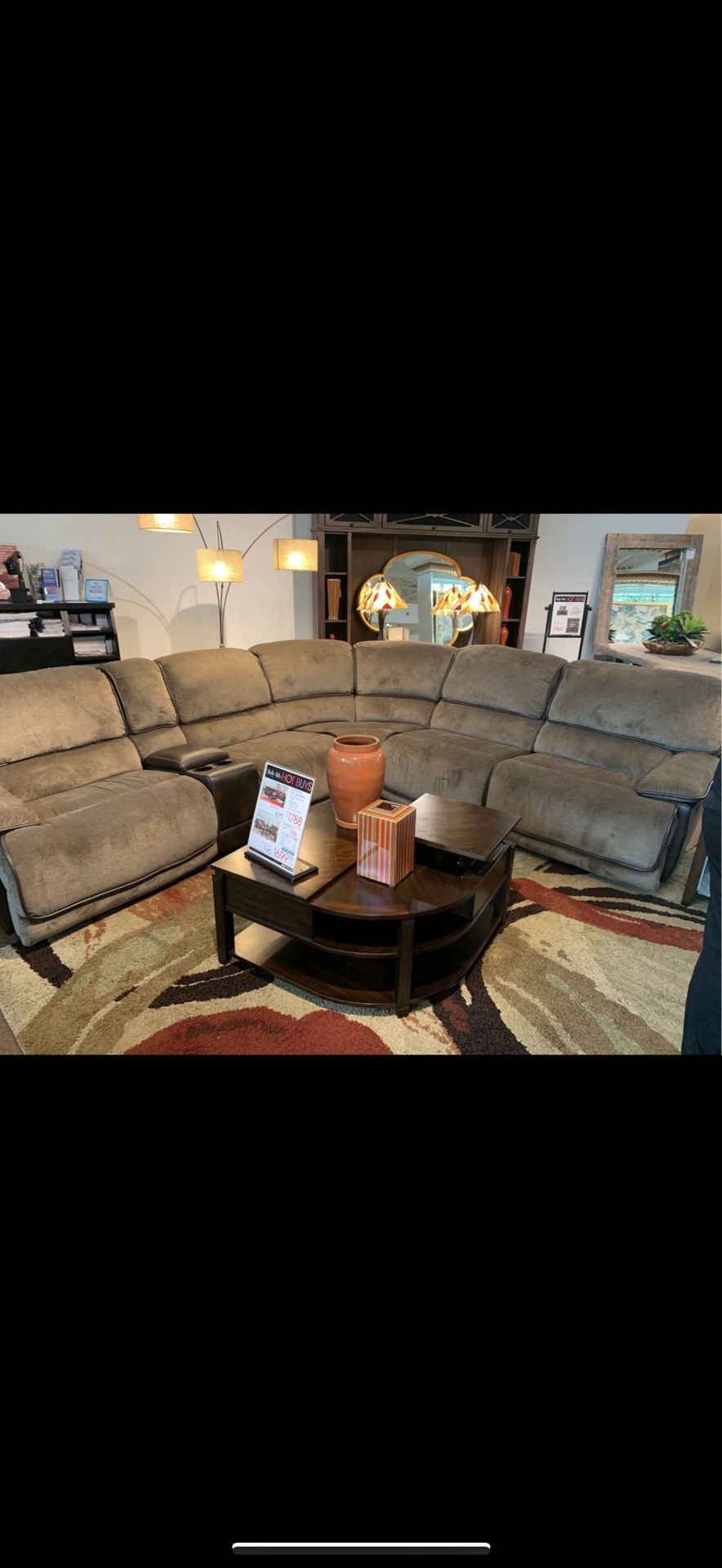 Brown Sectional