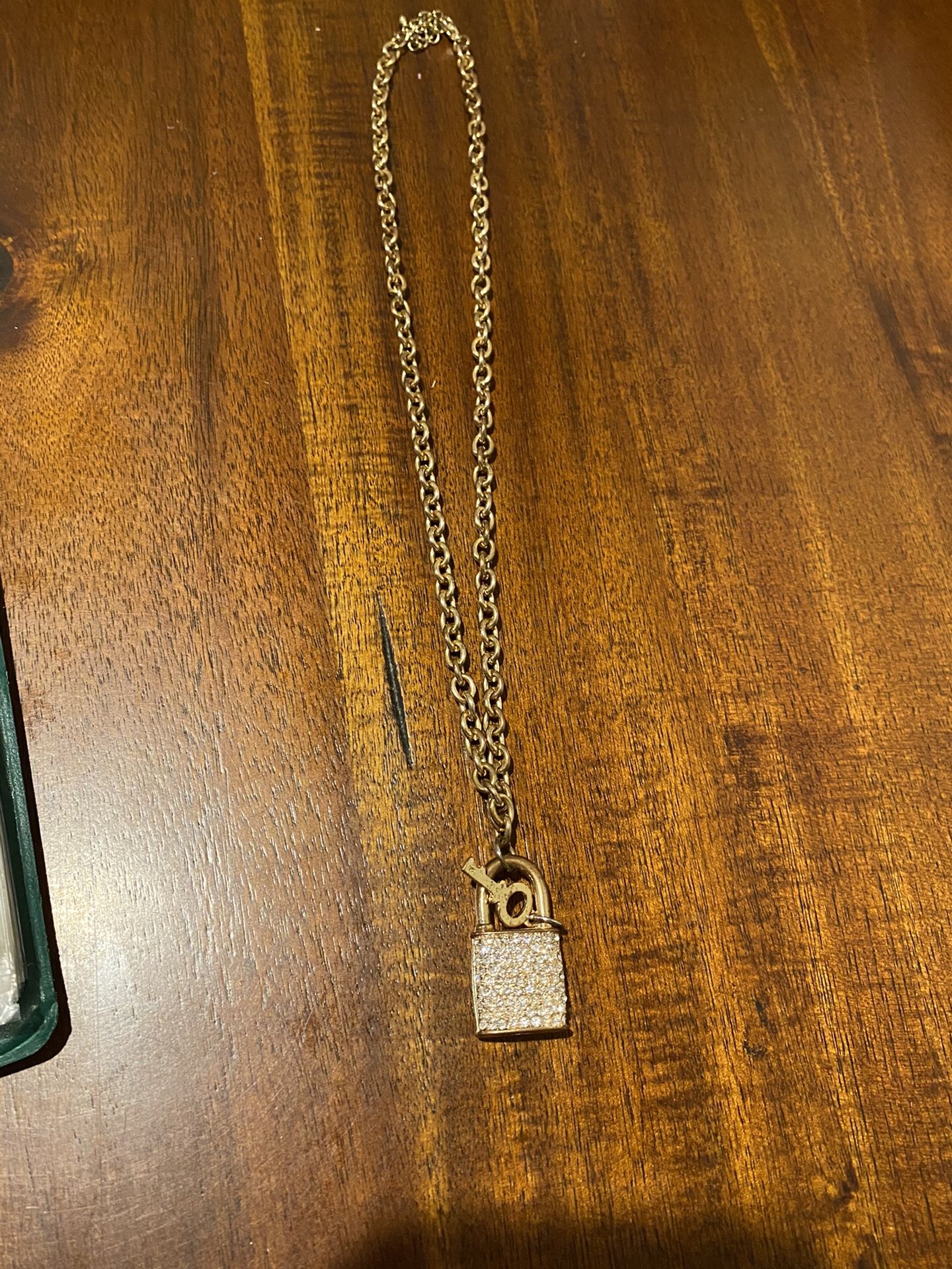 Gold plated locket necklace