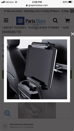 Tablet holder for chevy