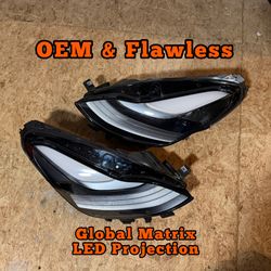 2024 Tesla Model Y Left/Right Side Global Matrix LED Projector Headlight