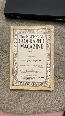 Free Vintage issue of National Geographic Magazine from April 1921 (Volume XXXIX, Number 4).