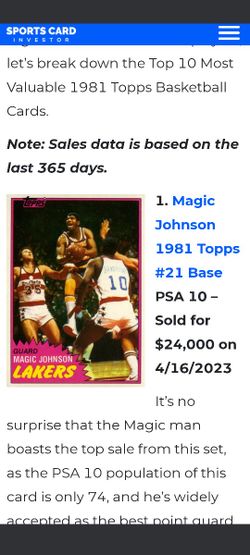 Magics 1st Ever Sports Card