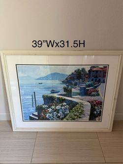 Large framed coastal prints