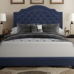 New Blue Queen Bed 