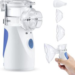 Compact Mesh Nebulizer, auto-cleaning Handheld Nebulizer, Two ways to use for Adults and Children with Respiratory Problems, for Home, Office, Outdoor