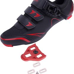 KESCOO Mens Womens Cycling Shoes Compatible with Peloton Bike Shoes and Delta Cleats Pre-Installed, Clip in Road Bike Riding Racing Biking Shoes Perfe