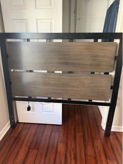 Free dark wood headboard