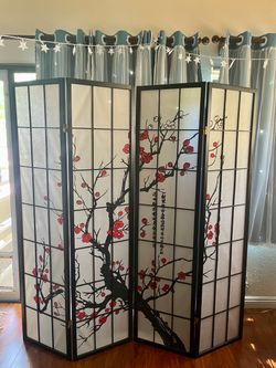 4 panel room divider