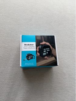 NEW Brookstone 2-in-1 Digital Tape Measure