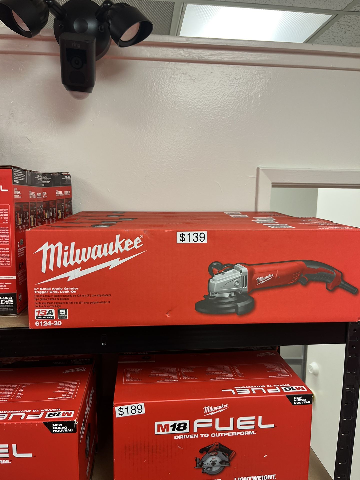Milwaukee 5” Small Angle Grinder Trigger Grip, Lock On