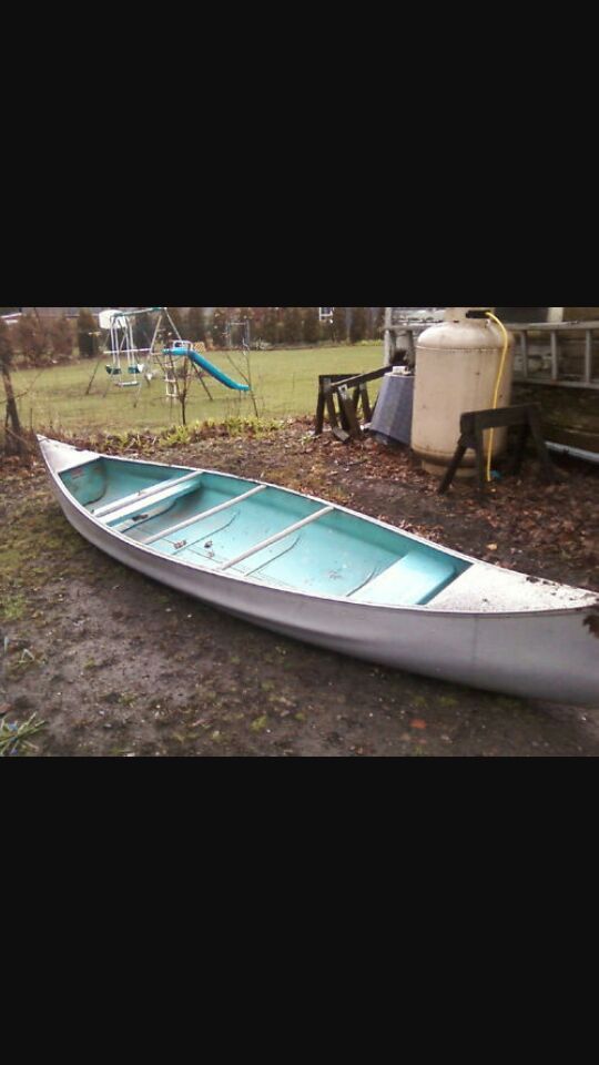 16 ft sears aluminum canoe
