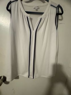 Calvin Klein Sleeveless White Blouse