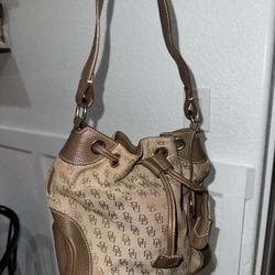 Vintage Dooney & Bourke Drawstring Bucket Bag