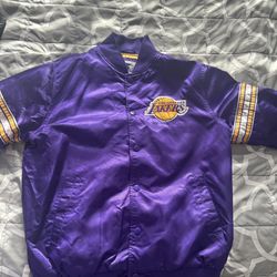 Vintage Authentic Lakers Bomber Jacket