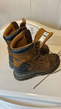 CARHARTT MEN'S 8" BISON WATERPROOF WORK BOOTS - STEEL TOE