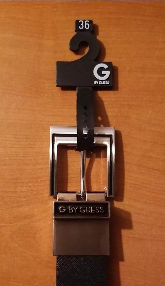 Belt G By Guess Size 36 New Black & Brown