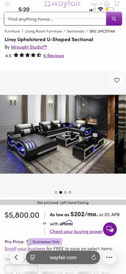 Modern U shape sectional/couch