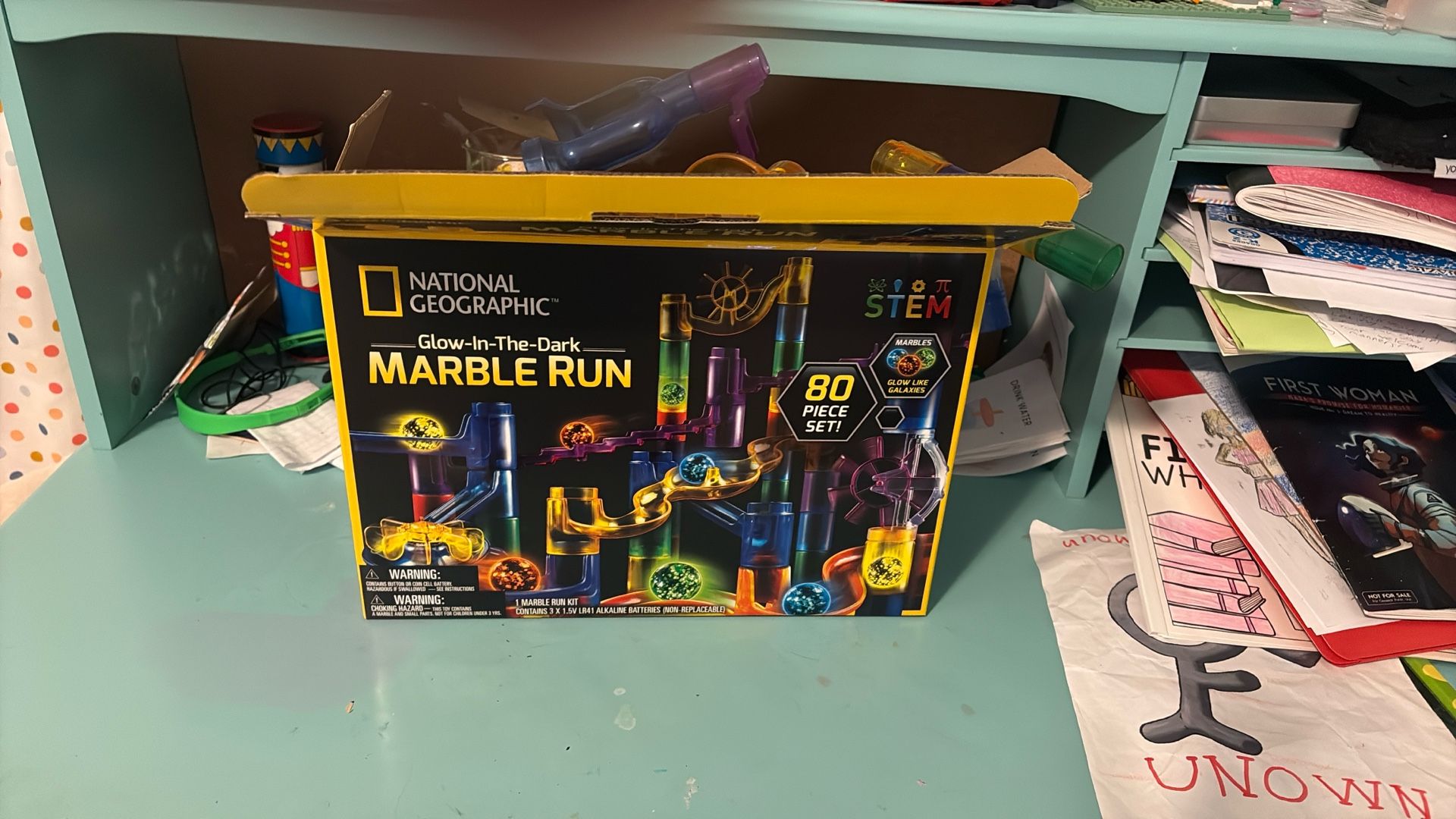 Glow In The Dark Marble Run Toy Set
