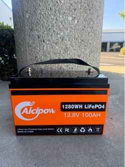 Scope 1280wh LiFePO4 12.8v 100 AH Lithium Iron Phosphate Deep Cycle Battery