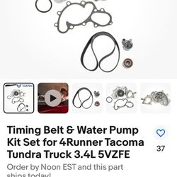 97 Toyota 4Runner  Water Pump And Timing Belt 