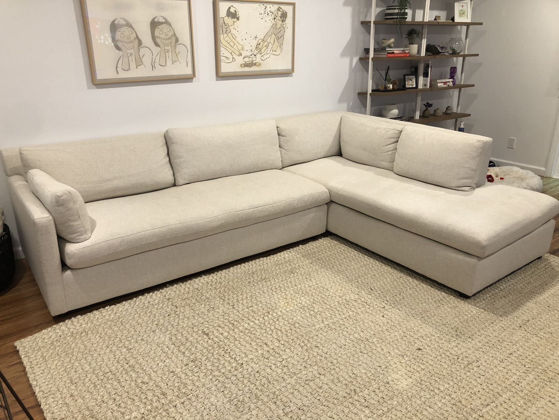 Marin 2-Piece Chaise Sectional (114)