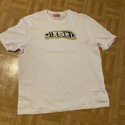 White And Yellow Diesel Shirt