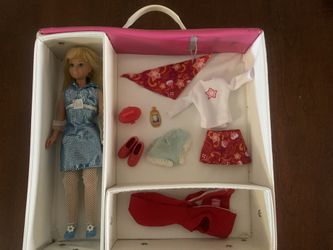 Vintage 1967 Mattel Skipper Doll & Vintage 1969 Skipper Doll Case With Accessories