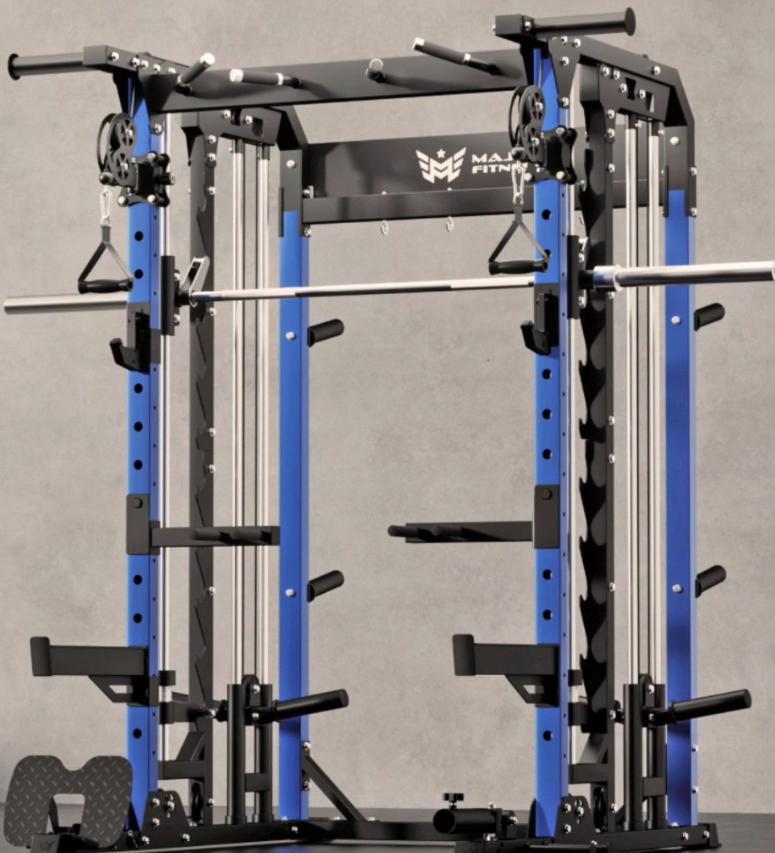 Major Fitness B52 - Squat Rack Power Cage Functional Trainer with Smith Machine Home Gym
