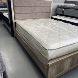 King Bed Frame With Mattress Brand New Not Used!  $498