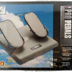 In box Flight Sim Pro Pedals NIB 70