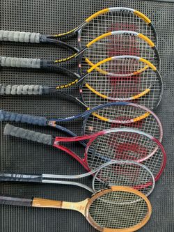 Set of 7 Tennis Racquets (ranging from beginner to intermediate and pre-professional