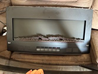 Black Electric Fireplace Insert