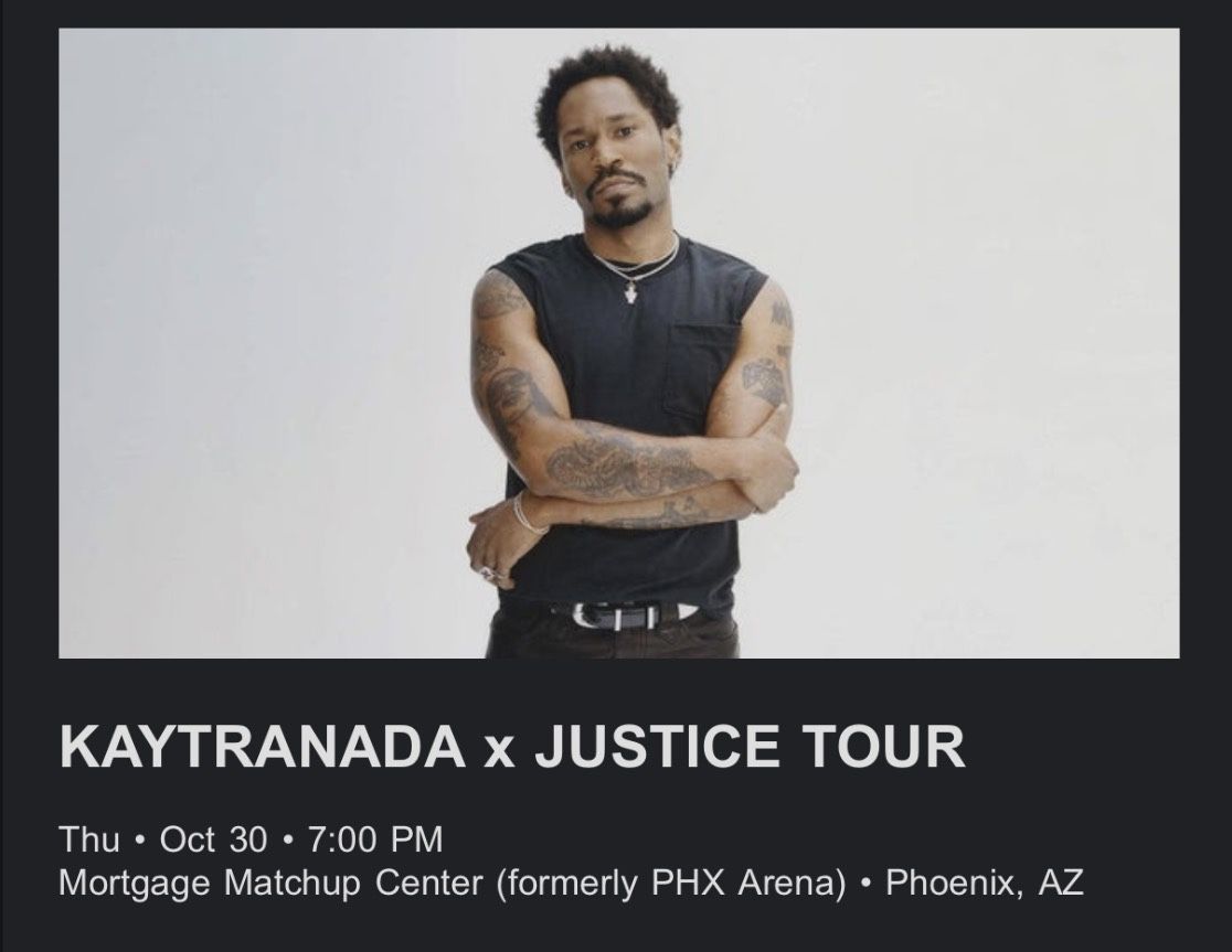 Floor GA Kaytranada x Justice Ticket For Sale
