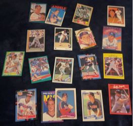 Wally Joyner 18 Card Lot – California Angels Baseball Cards 1980s 1990s