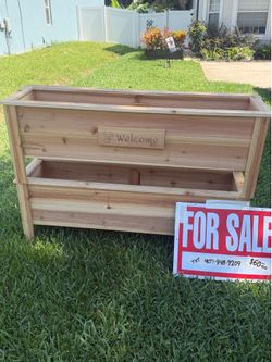 APOPKA CEDAR PLANTER BOX BOXES 50.5X14.5x12
