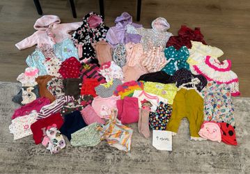 9 month baby girl bundle (52 pieces)