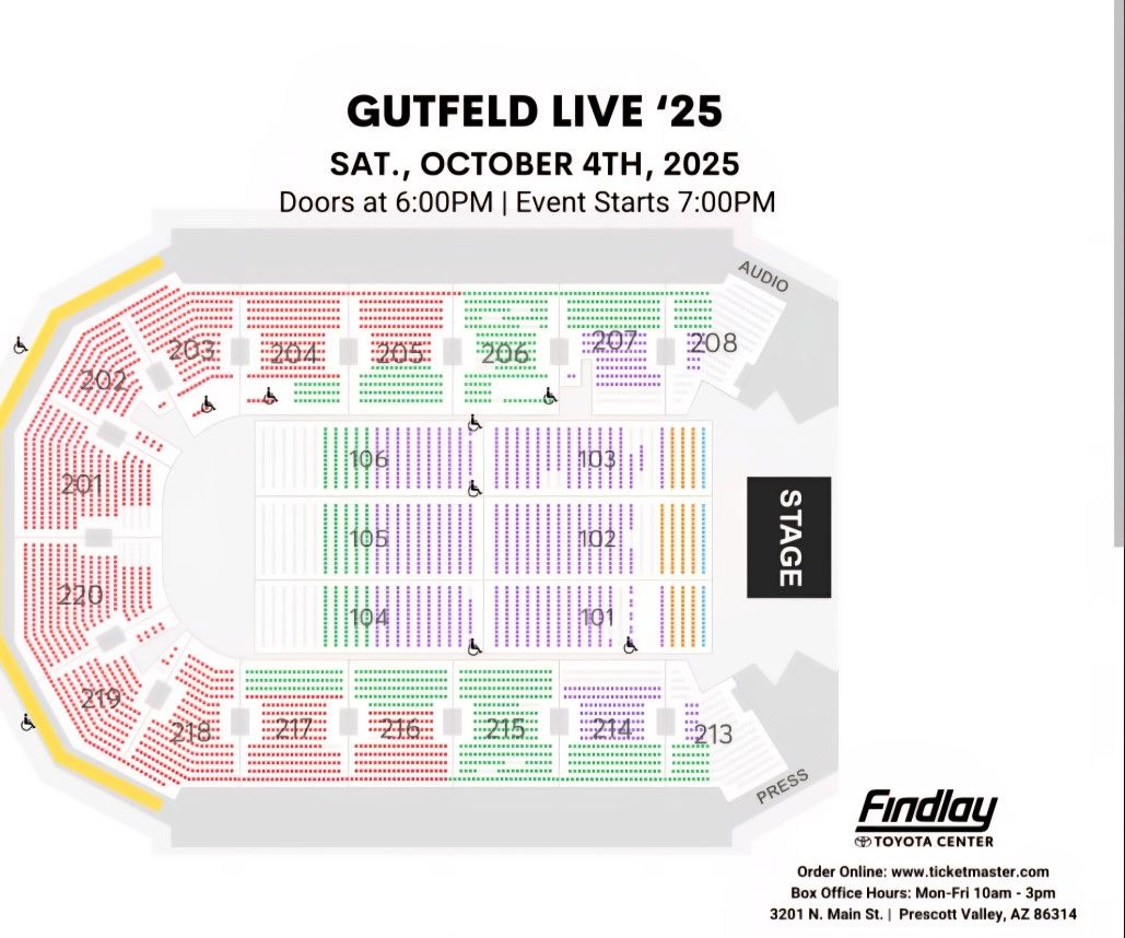 Gutfeld Tickets - FLR/Pair