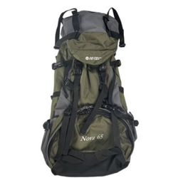 Hi-Tec Nova 65 Adjustable Outdoor Hiking Backpack Padded w/ Internal Frame