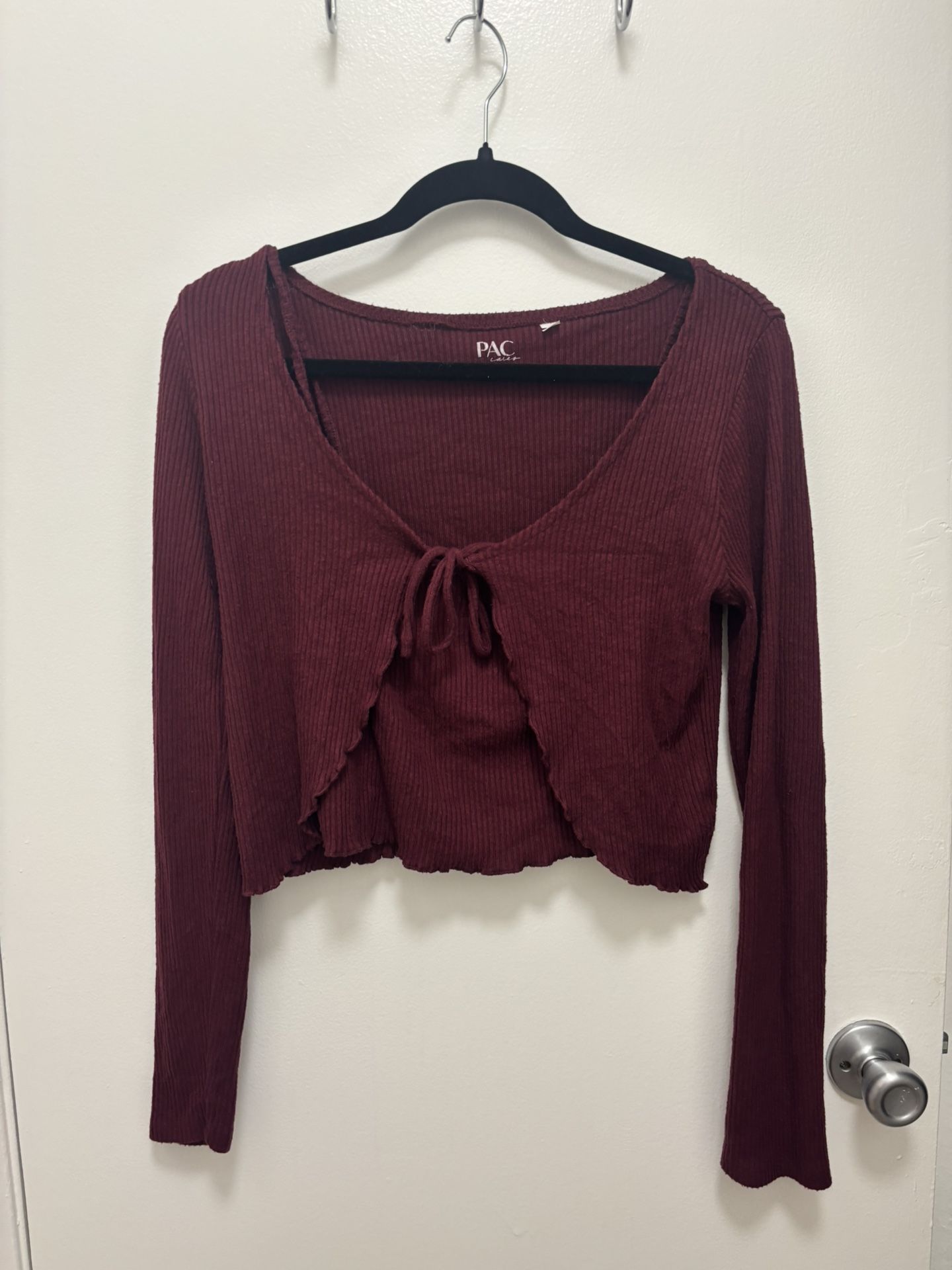 long sleeve top w matching tank top