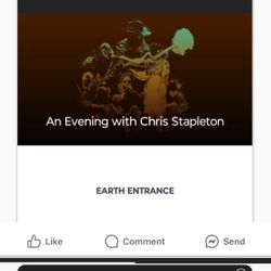 Chris Stapleton (2) Tickets- 718 $ EACH At Mohegan Sun