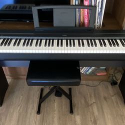 Yamaha P-45 Digital Piano With Yamaha L-85 Furniture Stand